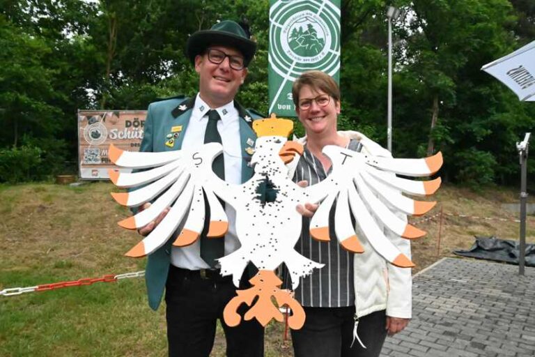 König Frank Lehner mit Frau Petra